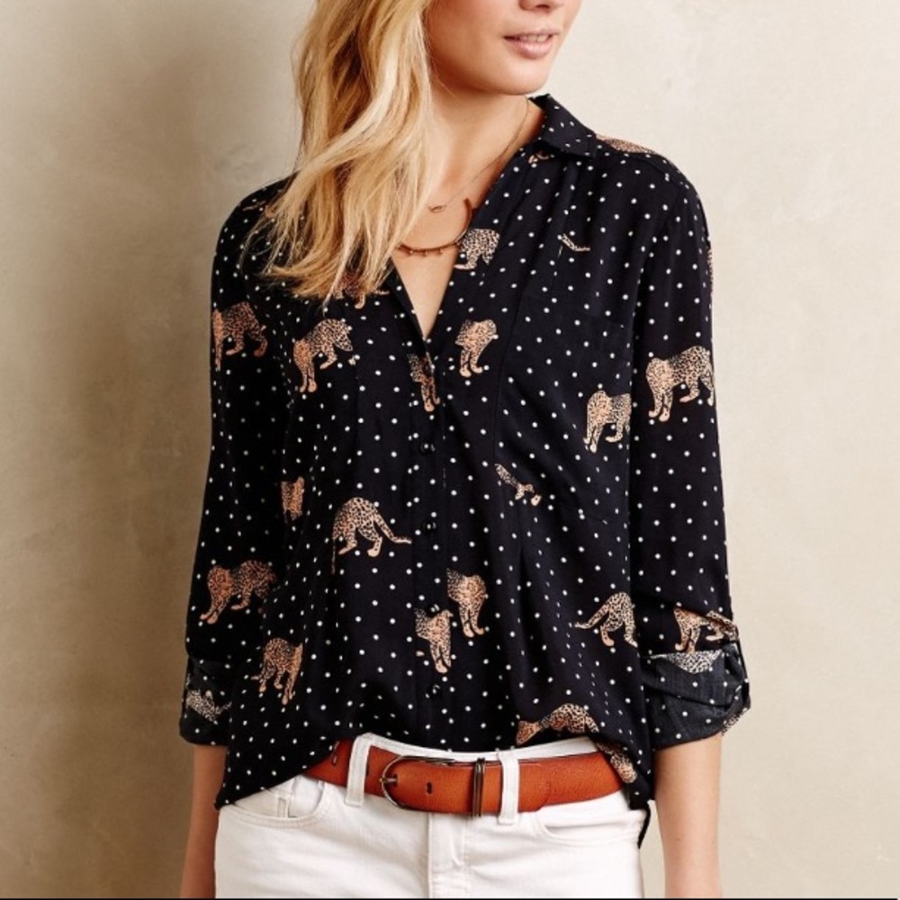 Anthropologie Casia Henley Shirt